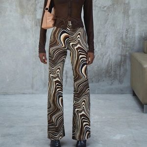 Motel Rocks Zoven Flared Jeans 70s Ripple